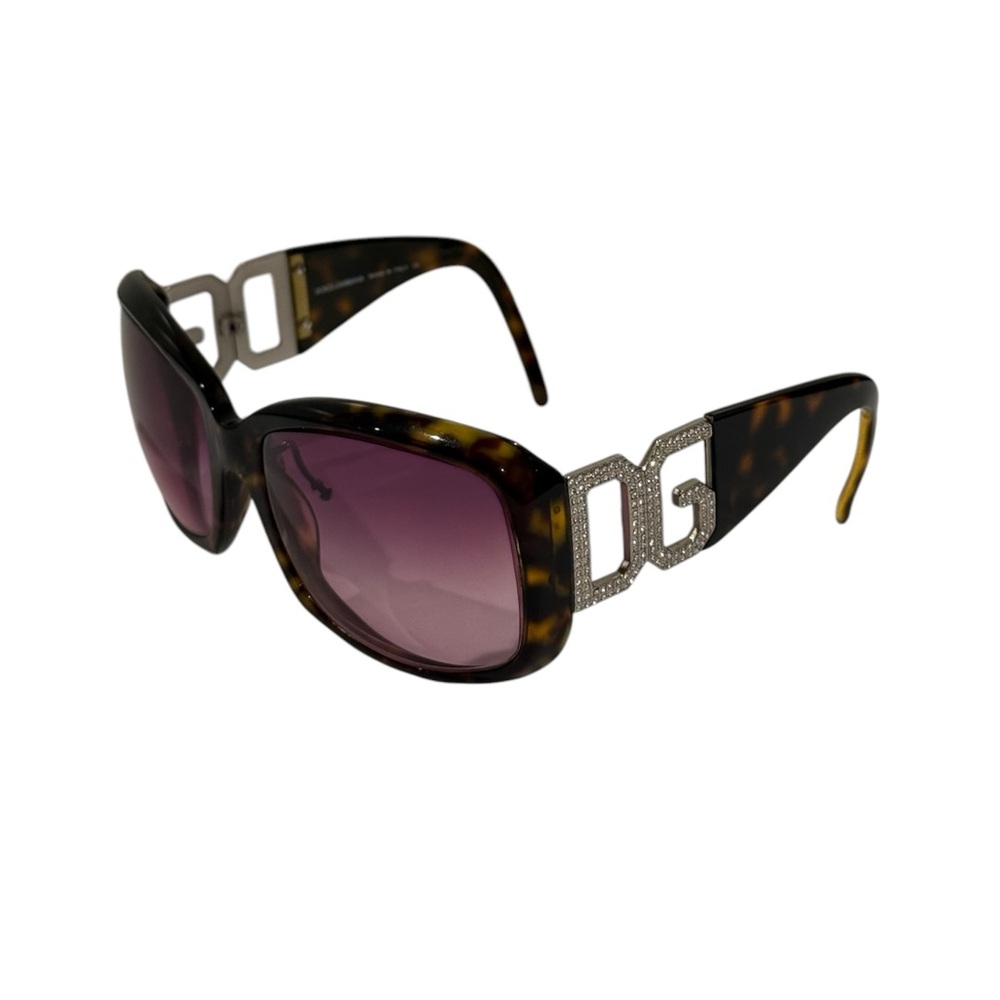 Dolce & Gabanna Y2K Diamond Tortoise Sunglasses